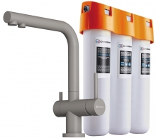 Omoikiri Omoikiri Комплект Nagano-GR-P + Pure drop Lite Комплект смеситель с фильтром