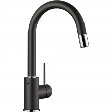 Blanco Blanco 526146 MIDA-S черный (выдвижной шланг) Смеситель
