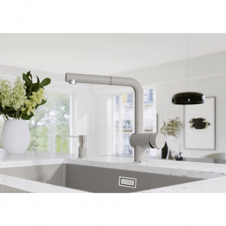 Аксессуар Blanco 526955 LATO хром/мягкий белый дозатор