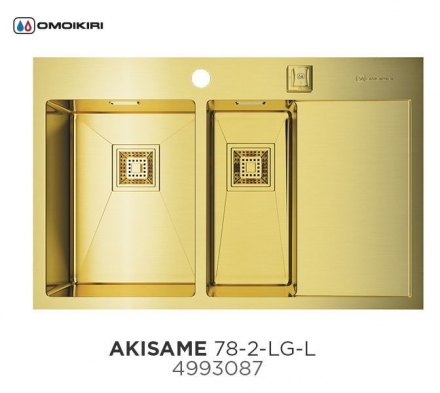 Мойка Omoikiri Akisame 78-2-LG-L