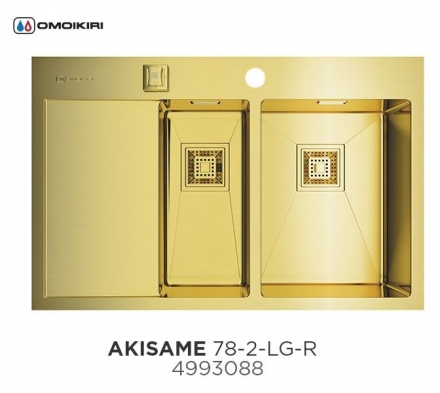 Мойка Omoikiri Akisame 78-2-LG-R