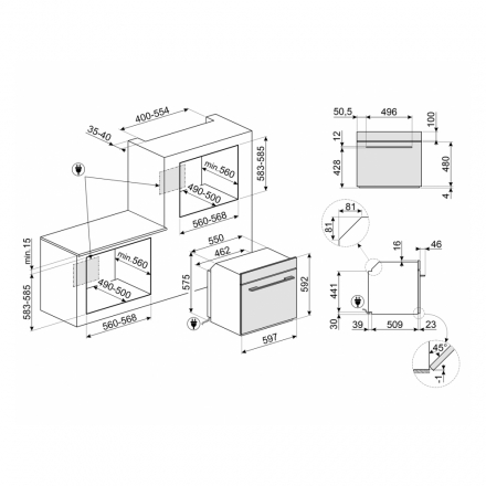 Духовой шкаф Smeg SO6102S3PB3