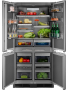 Холодильник Hiberg ВS-RFQ 800 B inverter