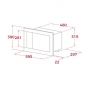 Встраиваемая микроволновая печь Teka ML 8210 BIS White Marble