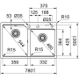 Мойка Franke UBG 620-78 (114.0634.796) черный мат фрагранит