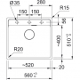 Мойка Franke MRG 610-52 TL оникс фрагранит