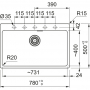 Мойка Franke MRG 610-73 белый фрагранит
