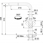 Смеситель Franke Mythos Nozzle нерж. сталь