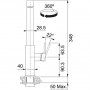 Смеситель Franke Mythos Nozzle нерж. сталь