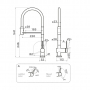 Смеситель Omoikiri Kanto-2 Plus-SB-GM-R