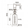 Дозатор для моющего средства Omoikiri OM-08-C