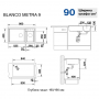 Мойка Blanco METRA 9 Silgranit (чаша слева) черный