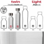  Bugatti Бутылка для воды Bottle TWIN silver brushed BBT-SB500IN