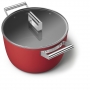 Кастрюли Smeg Кастрюля с крышкой CKFC2611RDM