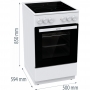Плита Gorenje GEC5A12WG-B