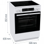 Плита Gorenje GECS6C70WC